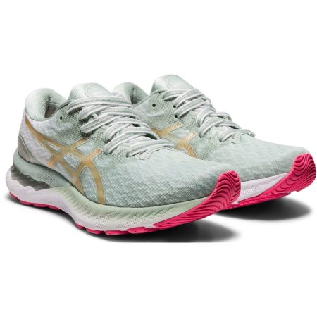 asics gel nimbus 23 sakura womens running shoes green 29612039700688