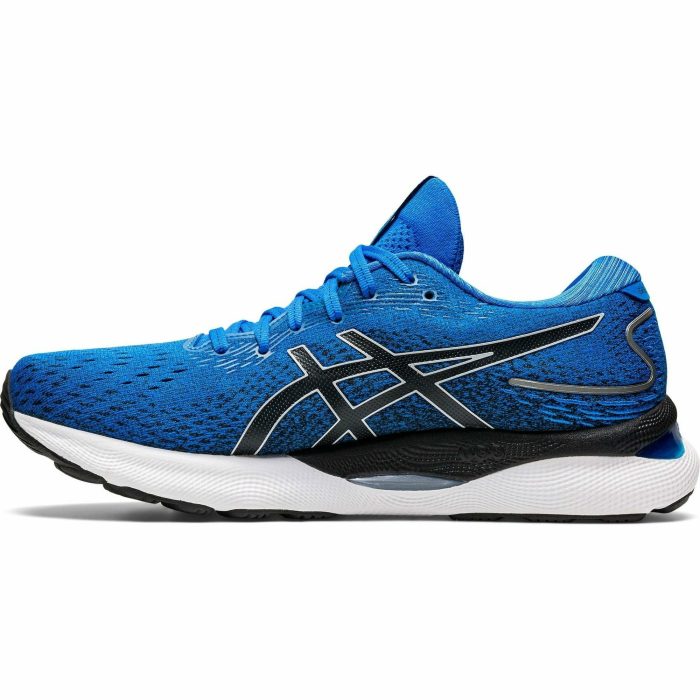 asics gel nimbus 24 mens running shoes blue 37466027851984