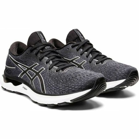 asics gel nimbus 24 wide fit 2e mens running shoes black 29628581216464