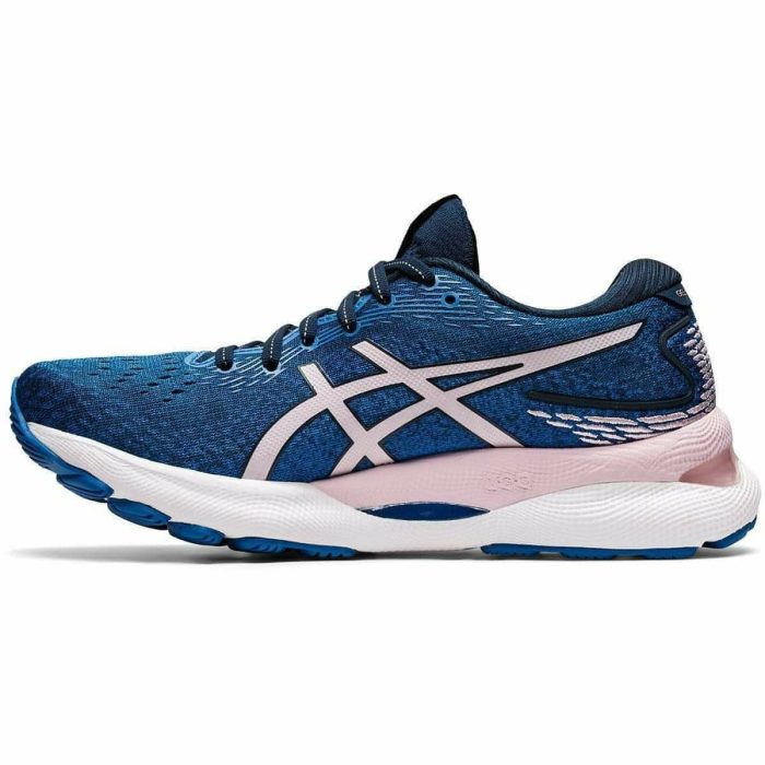 asics gel nimbus 24 womens running shoes blue 29629206790352