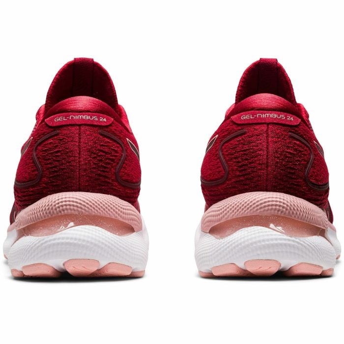 asics gel nimbus 24 womens running shoes red 37469806723280