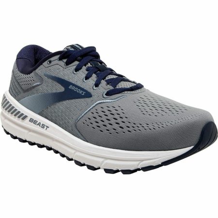 brooks beast 20 wide fit mens running shoes grey 30195605504208