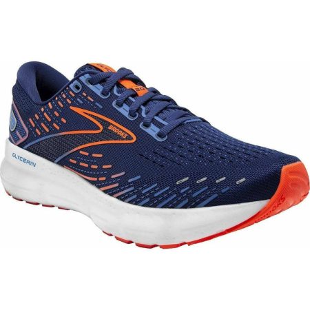 brooks glycerin 20 mens running shoes blue 29684385775824