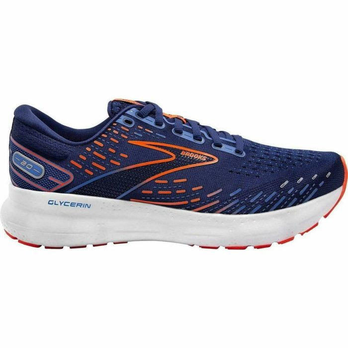 brooks glycerin 20 mens running shoes blue 29684385841360