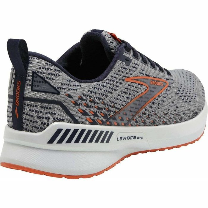 brooks levitate gts 5 mens running shoes grey 29692489236688