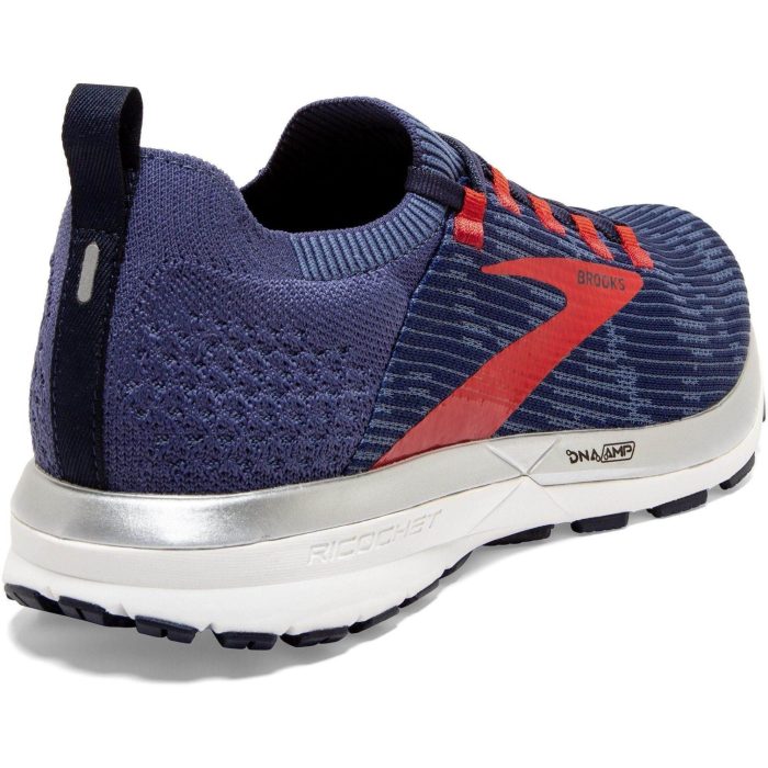 brooks ricochet 2 mens running shoes blue 28826960429264