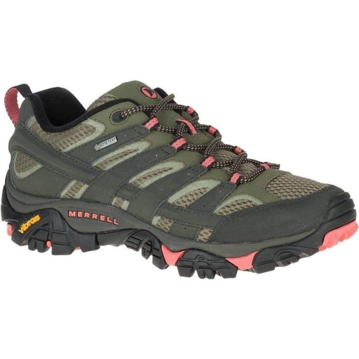 merrell moab 2 gtx womens walking shoes green 28821853503696