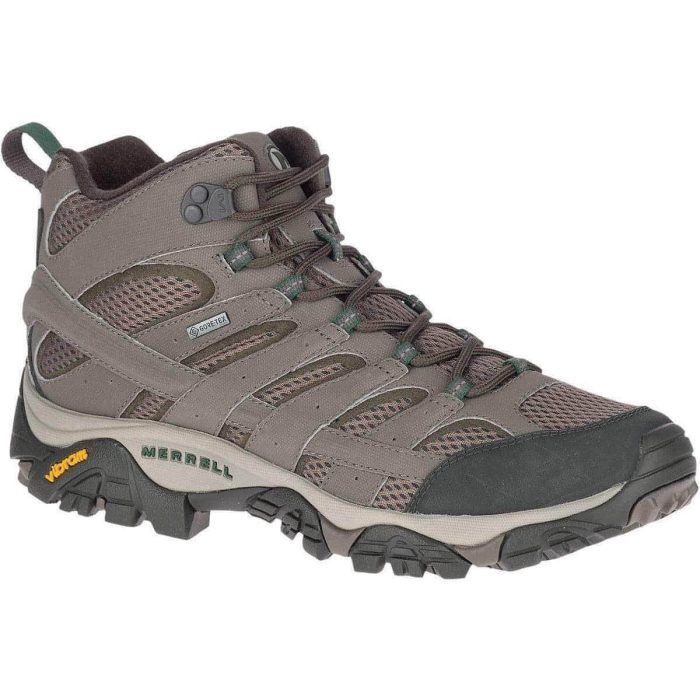 merrell moab 2 mid gtx mens walking boots grey 28825232507088