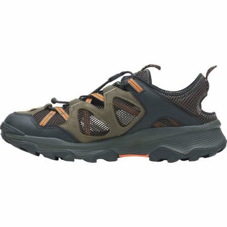 merrell speed strike leather sieve mens sandals green 30390240248016