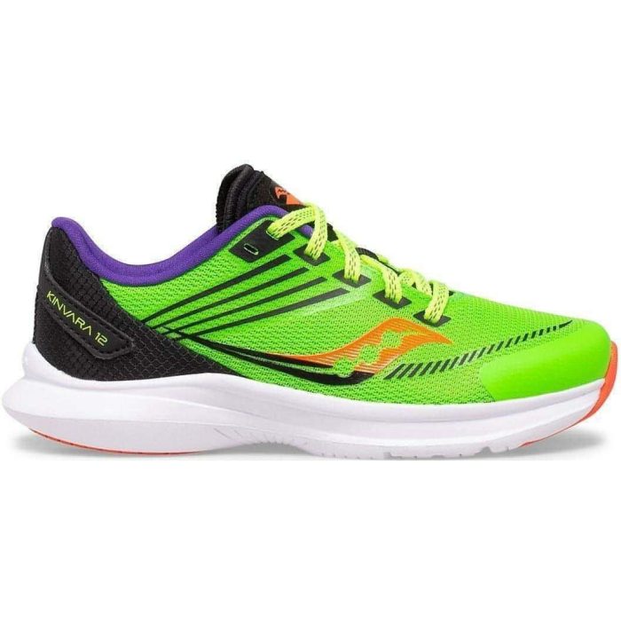 saucony kinvara 12 junior running shoes green 29210917142736